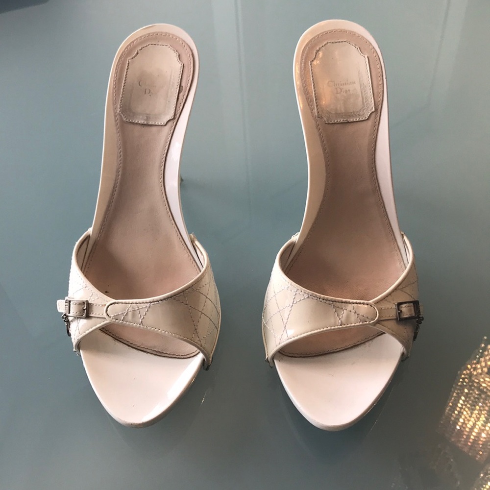Christian Dior sandals white size 40